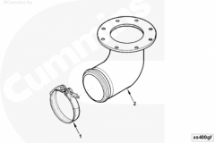  Cummins Патрубок воздушный выпускной