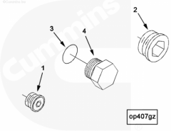  Cummins Заглушка поддона картера