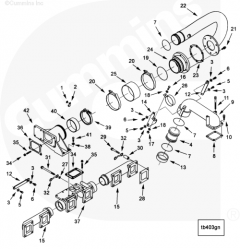  Cummins Патрубок выпускного коллектора