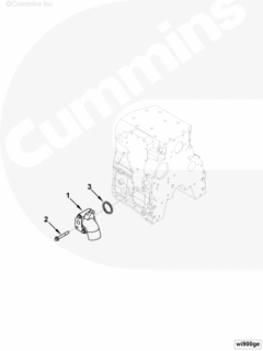  Cummins Кольцо уплотнительное впускного водяного патрубка 