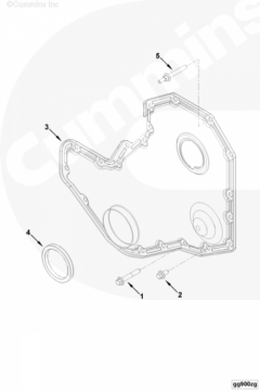  Cummins Сальник коленвала передний 