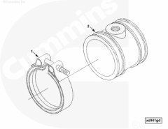  Cummins Хомут патрубка воздушного выпускного