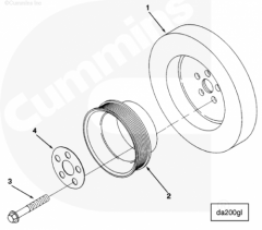  Cummins Болт крепления шкива коленвала