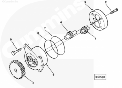  Cummins Шестерня масляного насоса