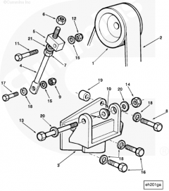  Cummins Ремень приводной генератора