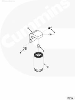  Cummins Переходник головки топливного фильтра