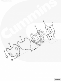  Cummins Прокладка крышки передней ГРМ 