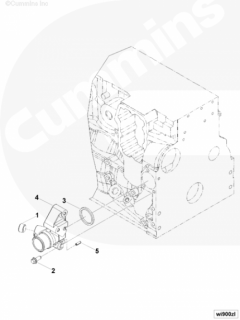  Cummins Патрубок водяной впускной