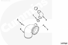  Cummins Патрубок воздушный выпускной