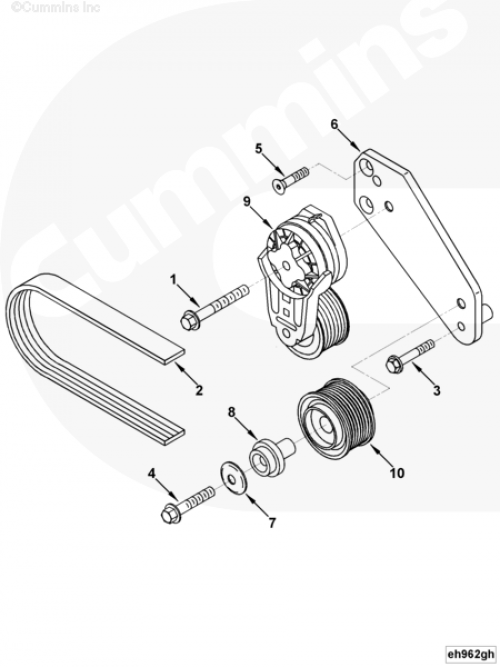  Cummins  Натяжитель ремня
