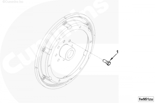  Cummins  Болт крепления маховика
