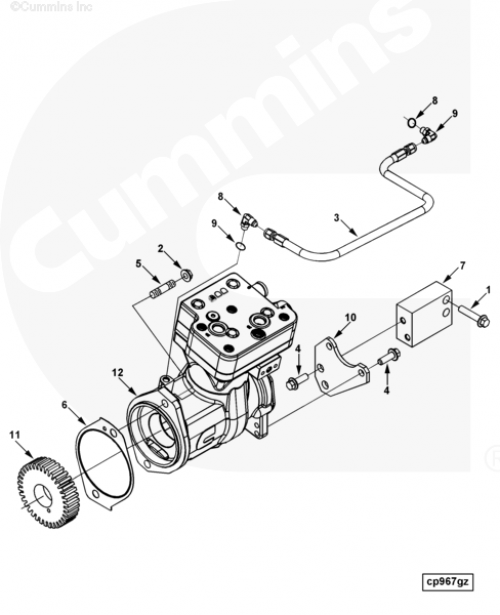  Cummins  Воздушный компрессор