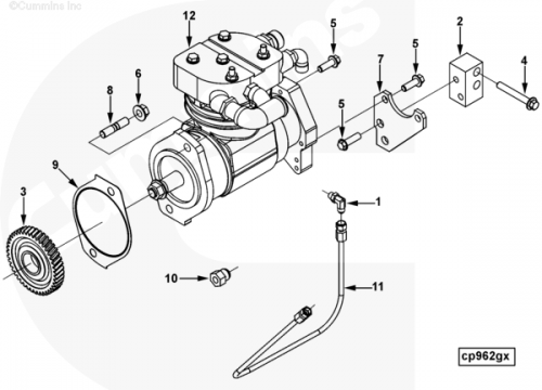  Cummins  Воздушный компрессор