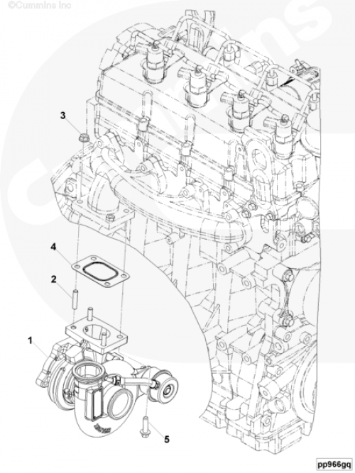  Cummins  Турбокомпрессор Holset HE200WG