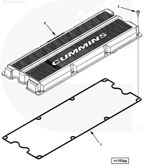  Cummins  Прокладка клапанной крышки