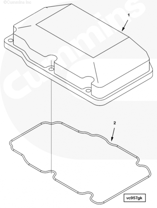  Cummins  Прокладка клапанной крышки