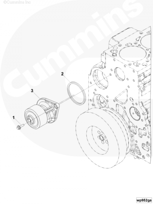  Cummins  Насос водяной (помпа)