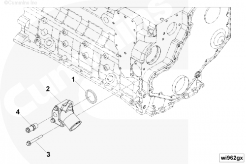  Cummins  Патрубок впускной водяной