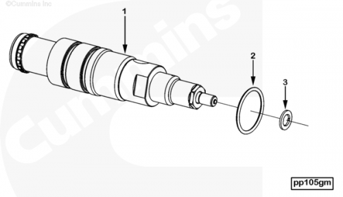  Cummins  Кольцо уплотнительное форсунки