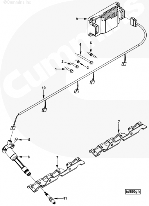  Cummins  Свеча зажигания