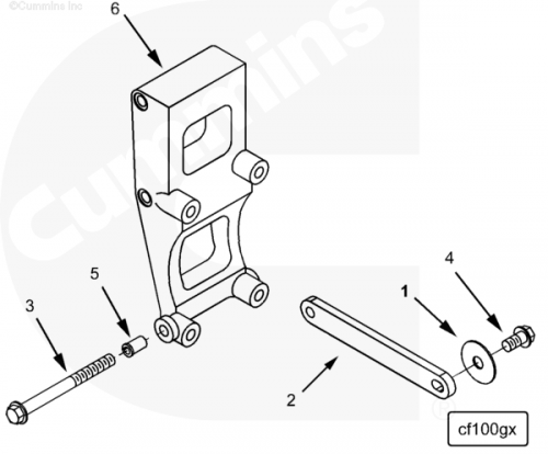  Cummins  Кронштейн воздушного компрессора