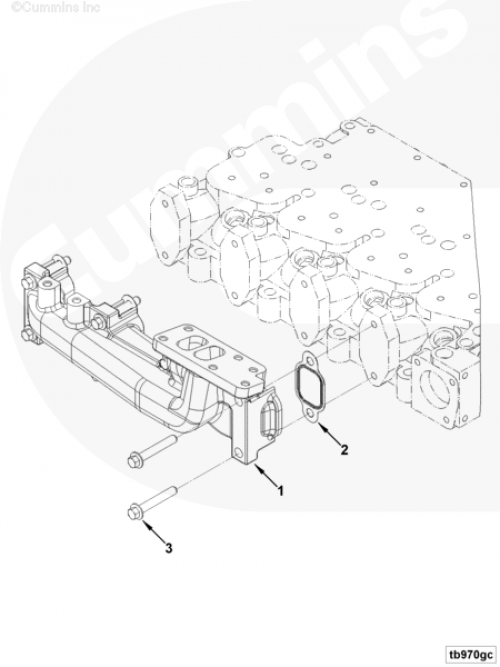  Cummins  Выпускной коллектор