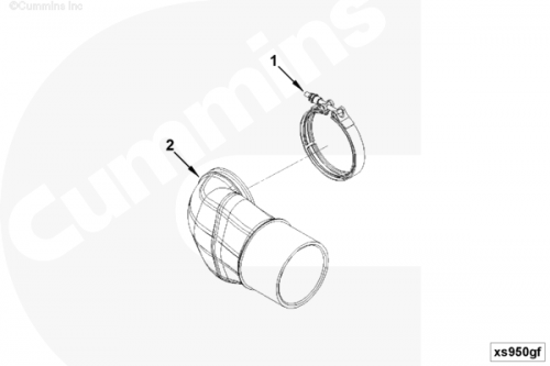  Cummins  Патрубок выпускной воздушный