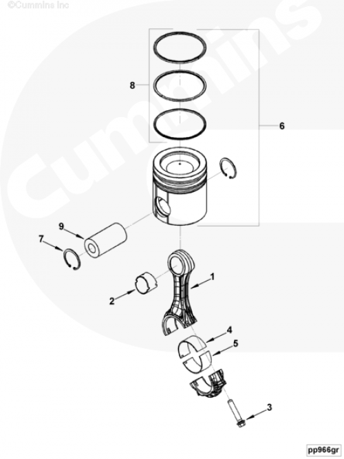  Cummins  Палец поршневой