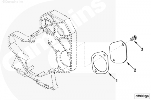  Cummins  Прокладка крышки ГУР