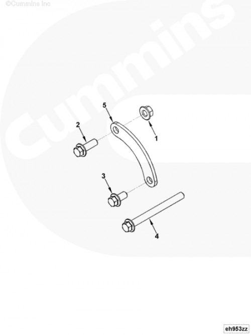  Cummins  Кронштейн генератора