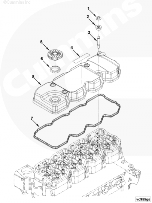  Cummins  Прокладка клапанной крышки