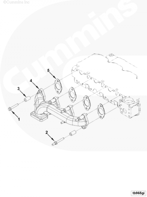  Cummins  Выпускной коллектор