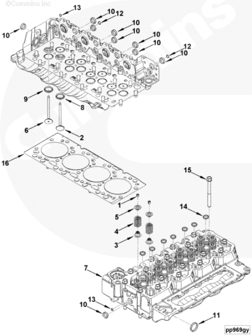  Cummins  Сухарь клапана 