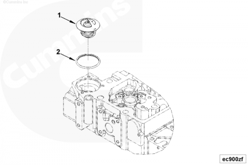  Cummins  Кольцо уплотнительное термостата