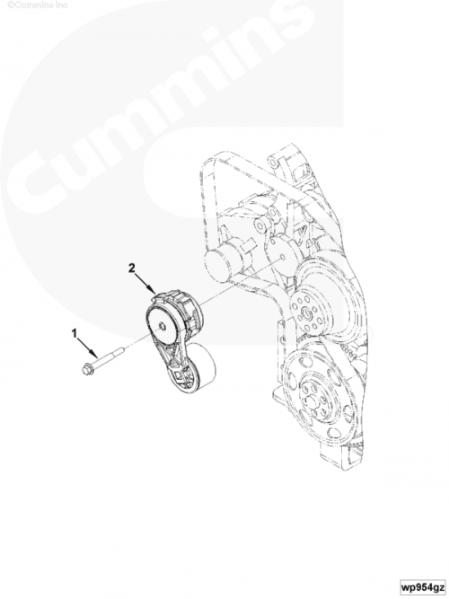  Cummins  Натяжитель ремня