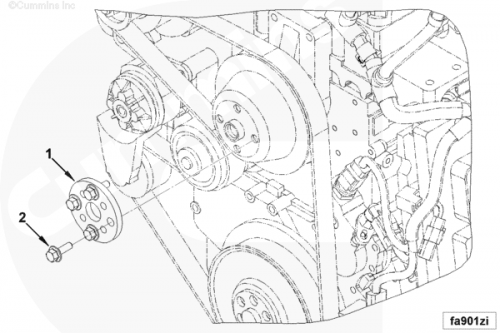  Cummins  Пластина шкива вентилятора 