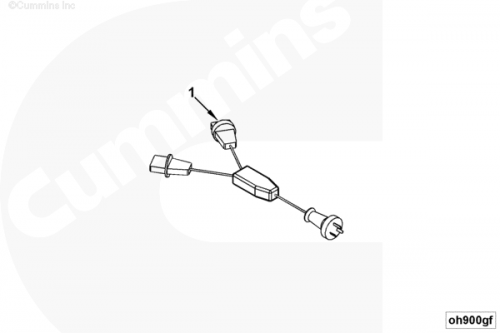  Cummins  Провод обогрева к двум тэнам