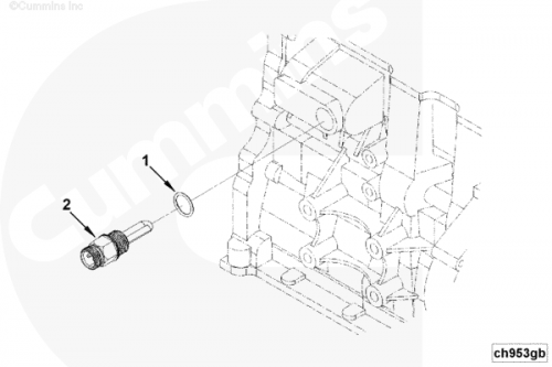  Cummins  Кольцо уплотнительное подогревателя ОЖ