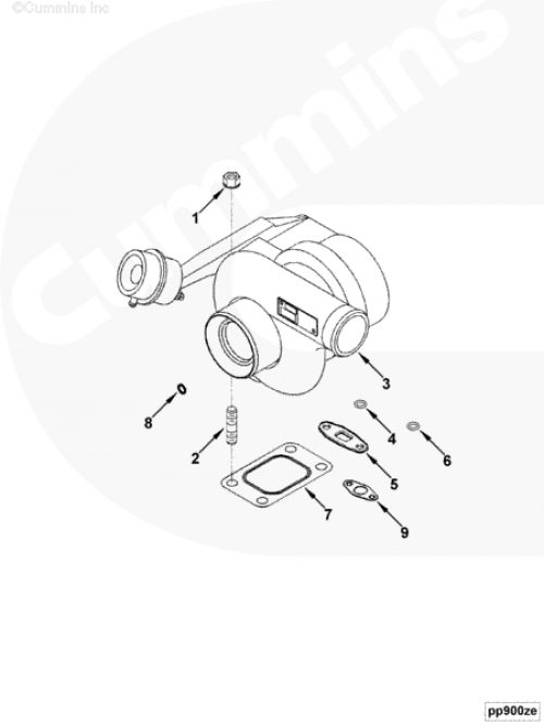  Cummins  Турбокомпрессор Holset HE221W