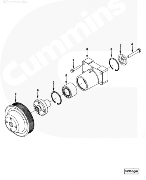  Cummins  Шкив вентилятора