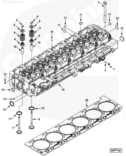  Cummins  Седло выпускного клапана