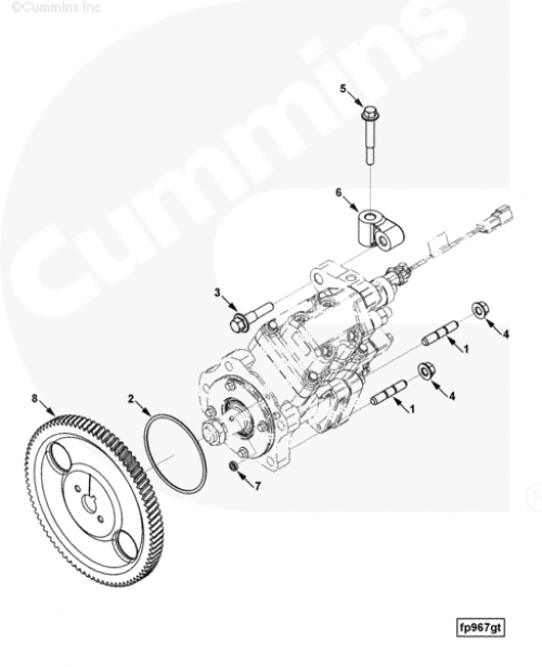  Cummins  Кольцо уплотнительное ТНВД