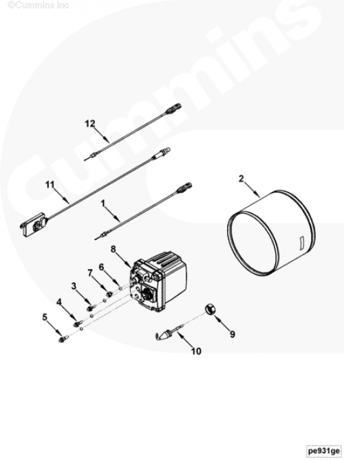  Cummins  Датчик температуры устройства очистки отработавших газов 