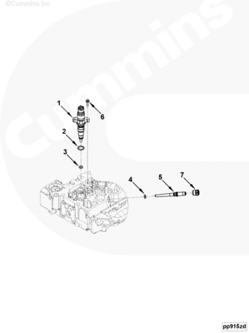  Cummins  Форсунка 0445120007