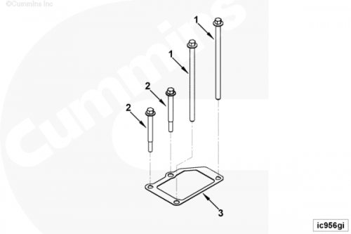  Cummins  Болт крепления нагревателя впускного воздуха