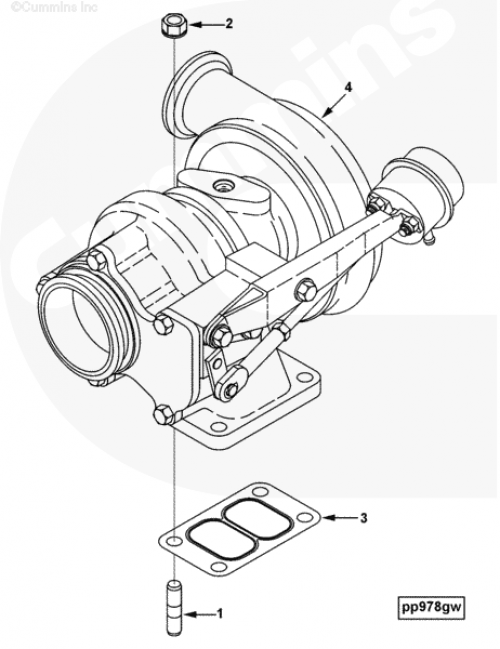  Cummins  Турбокомпрессор HX40W