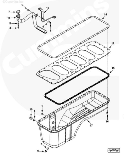  Cummins  Пробка слива масла