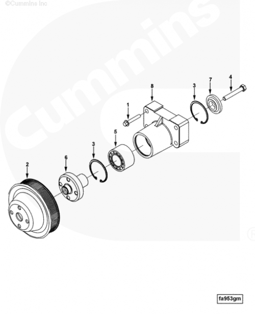  Cummins  Ступица вентилятора