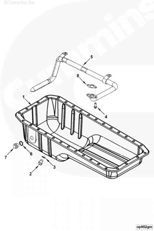  Cummins  Пробка слива масла
