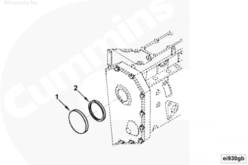  Cummins  Заглушка передней крышки двигателя